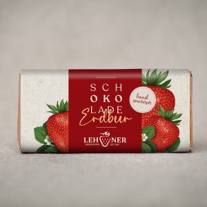 Erdbeer Schokolade handgeschöpft 65g