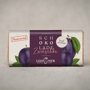 Mostviertler Zwetschken Schokolade handgesch&ouml;pft 65g